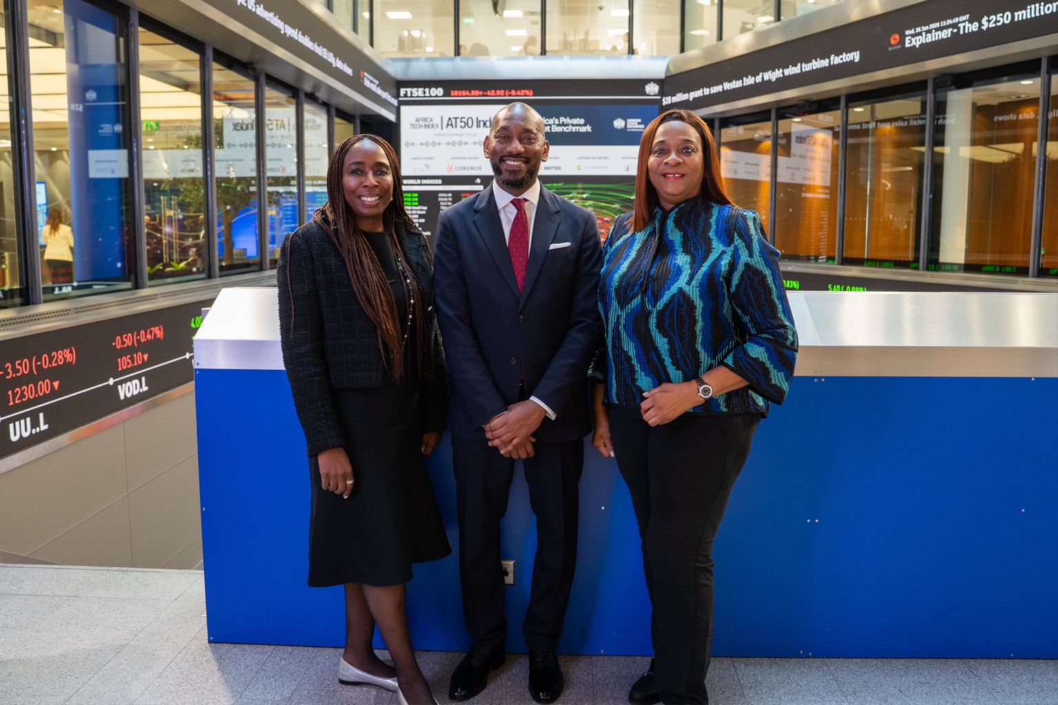 Yvonne Ike, Gbite Oduneye and Arunma Oteh at the AT50 London Launch
